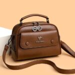 Explosive Kangaroo Cowhide Women's Bag (Brawn)